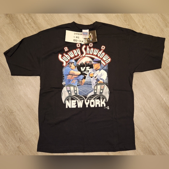 Vintage New York Yankees Subway Series World Series Derek Jeter NY Mets Size XL - Picture 1 of 7